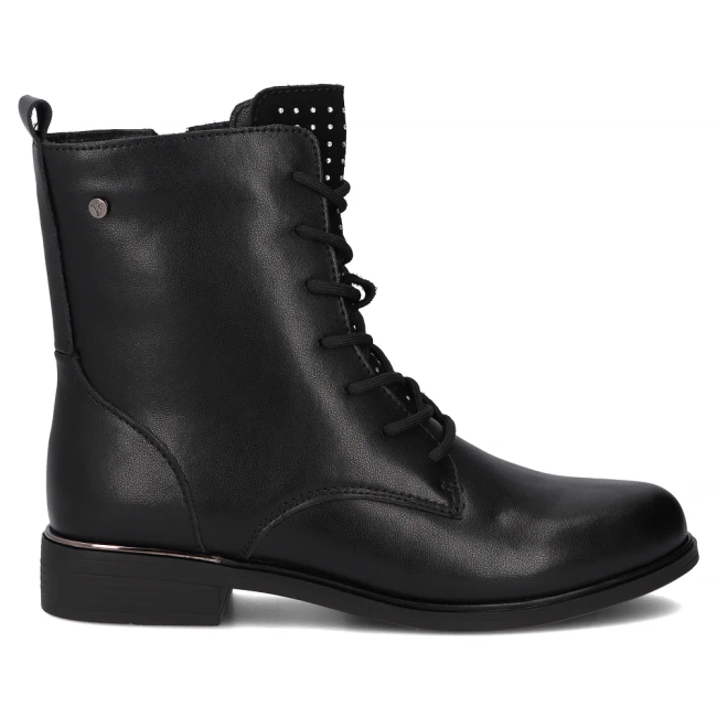 Leather ankle boots Filippo DBT4747/25 BK D black