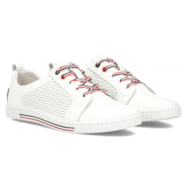 Leather shoes Filippo DP008/24 WH white