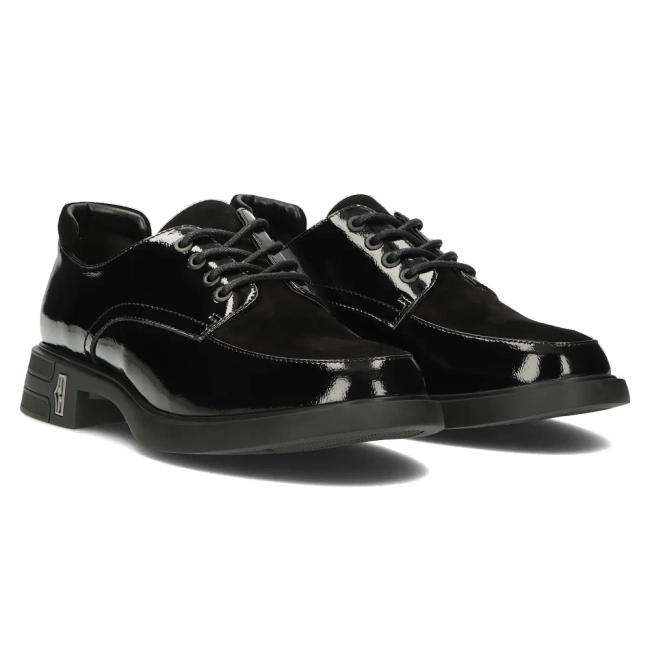 Leather shoes Filippo DP6007/23 BK black