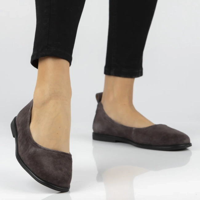 Skórzane baleriny Filippo DP7741/26 D BR brązowe