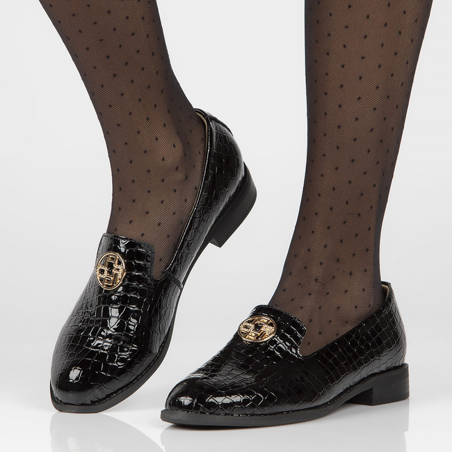 Leather shoes Filippo DP4131/22 BK black