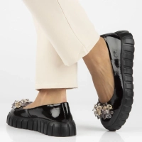 Leather shoes Filippo DP4682/24 BK black