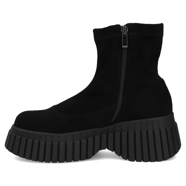 Botki na platformie Filippo DBT8235/26 BK czarne