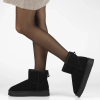 Leather snow boots Filippo DBT7329/25 BK black