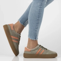 Skórzane sneakersy Filippo DP6764/25 KH OR khaki