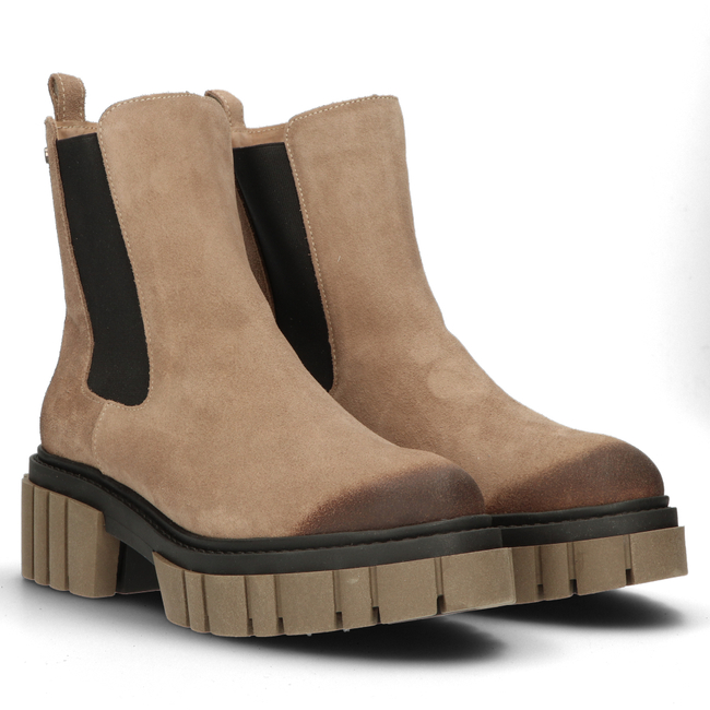 Skórzane botki Filippo 60328 taupe