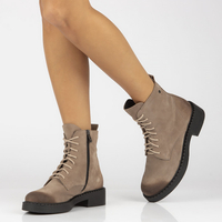 Leather ankle boots Filippo 60364 taupe