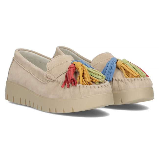 Leather shoes Filippo DP3535/23 BE beige