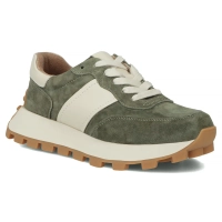 Skórzane sneakersy Filippo DP7112/25 KH khaki