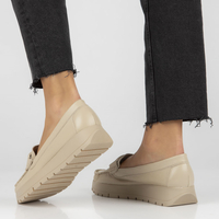 Leather loafers Filippo 10141 beige