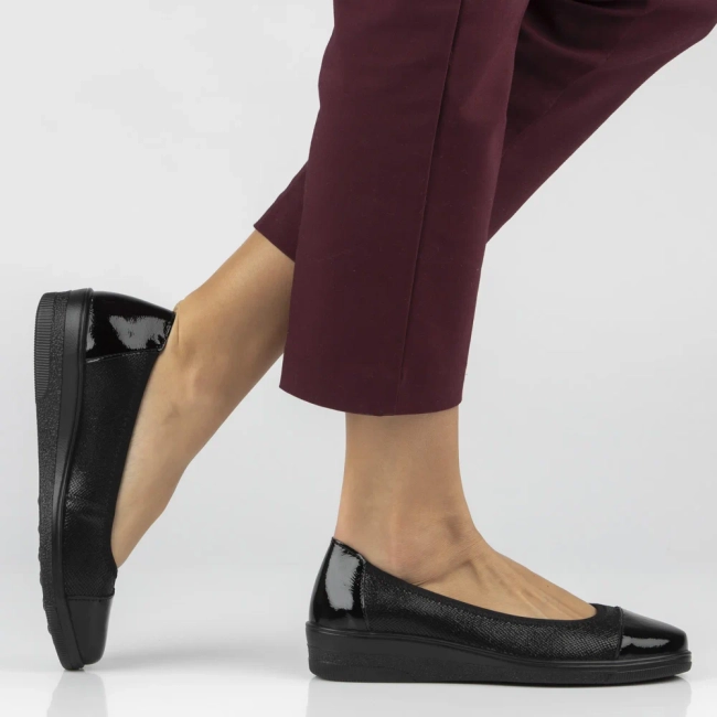 Leather shoes Filippo DP7541/26 BK PT black