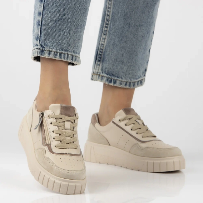 Leather shoes Filippo DP6862/25 BE beige