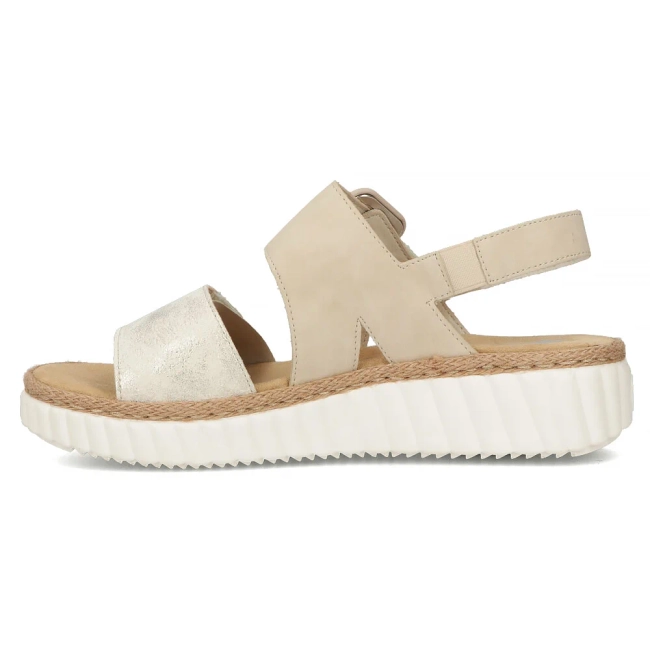 Sandals Rieker 69260-60 beige