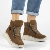 Leather ankle boots Filippo DBT7290/25 BR brown