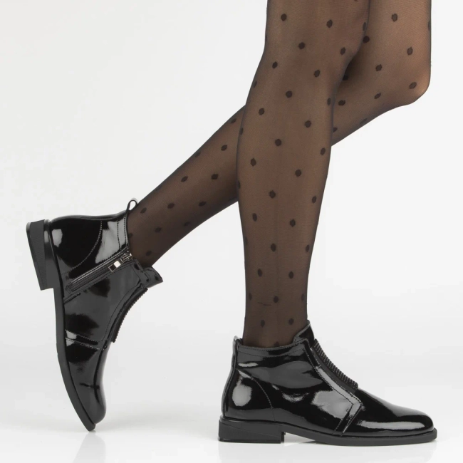 Leather ankle boots Filippo DBT7141/25 BK black