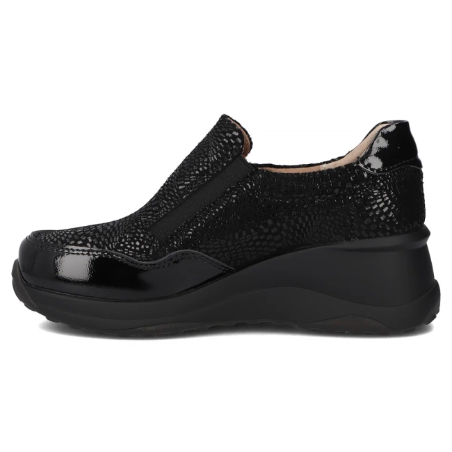 Leather shoes Filippo DP6473/25 BK PT black