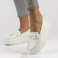 Leather loafers Filippo DP3334/22 WH white