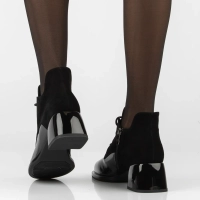 Leather heeled ankle boots Filippo DBT8153/26 BK black