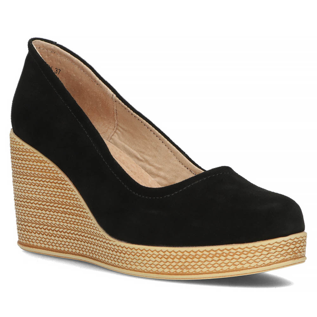 Leather shoes Filippo DP3521/22 BK SU black