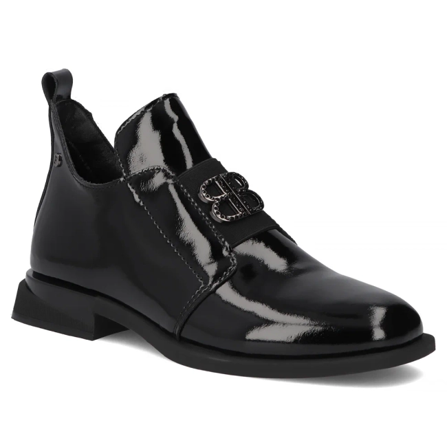 Skórzane botki Filippo DBT4763/25 BK czarne