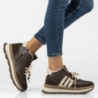 Leather platform ankle boots Filippo DBT8064/26 D BR brown