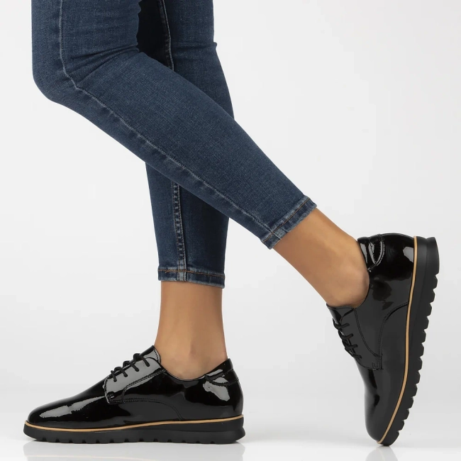 Leather shoes Filippo DP6839/25 BK L black