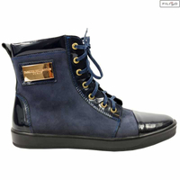 Botki VINCEZA 522 granatowy/granatowy lak 8021660