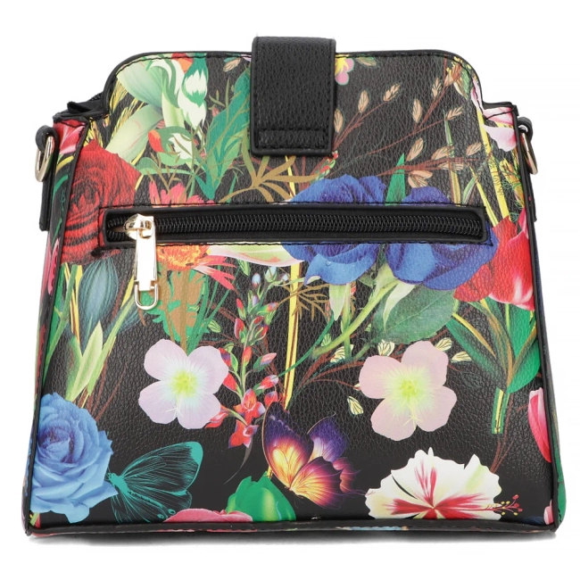 Black shoulderbag mila flora