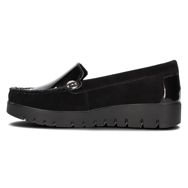 Leather shoes DP3024/22 BKL black