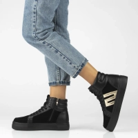 Leather ankle boots Filippo DBT7269/25 BK GO black