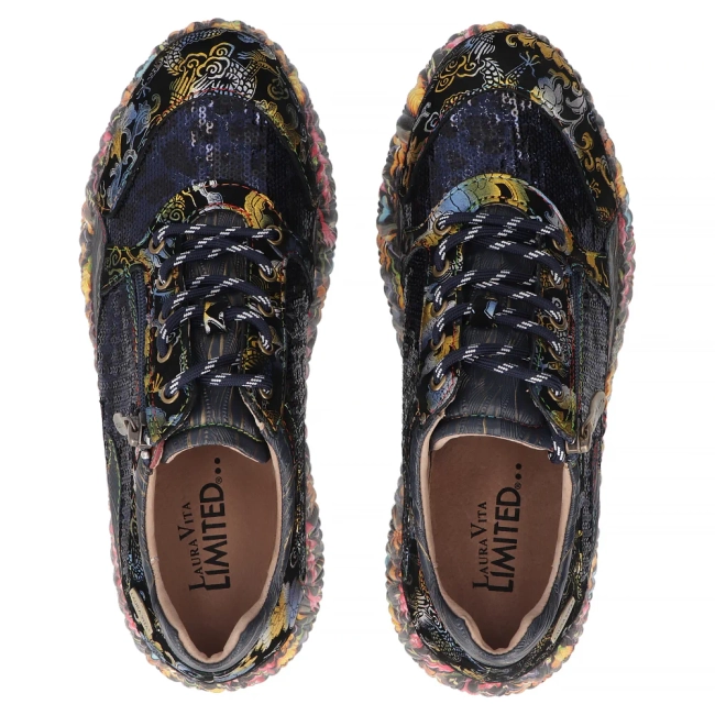 Leather shoes Laura Vita nikito 09 blue