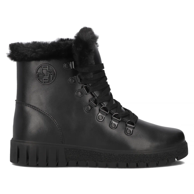 Leather ankle boots Filippo DBT6363/24 BK black