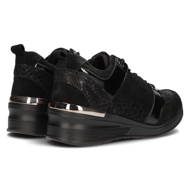 Leather Sneakers Filippo DP3170/21 BK black