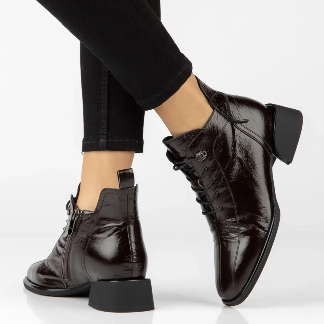 Leather ankle boots Filippo DBT8131/26 D BR brown