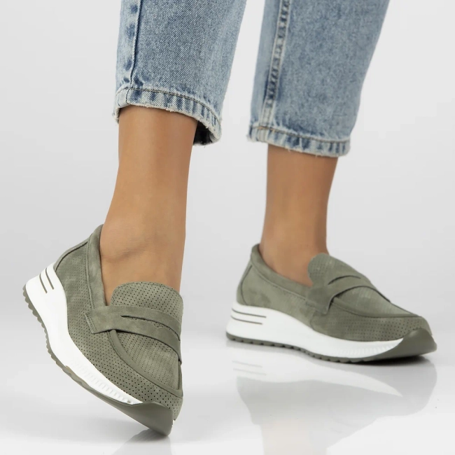 Leather shoes Filippo DP6750/25 GE green