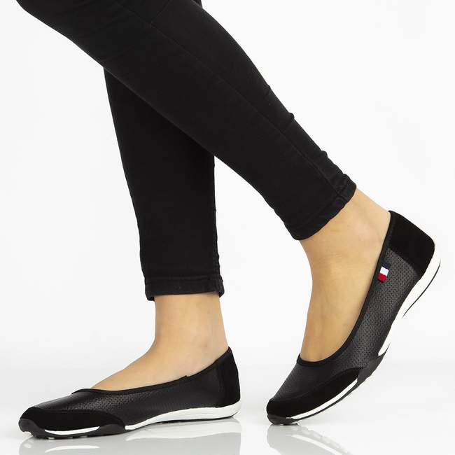 Leather shoes Filippo DP142/21 BK black