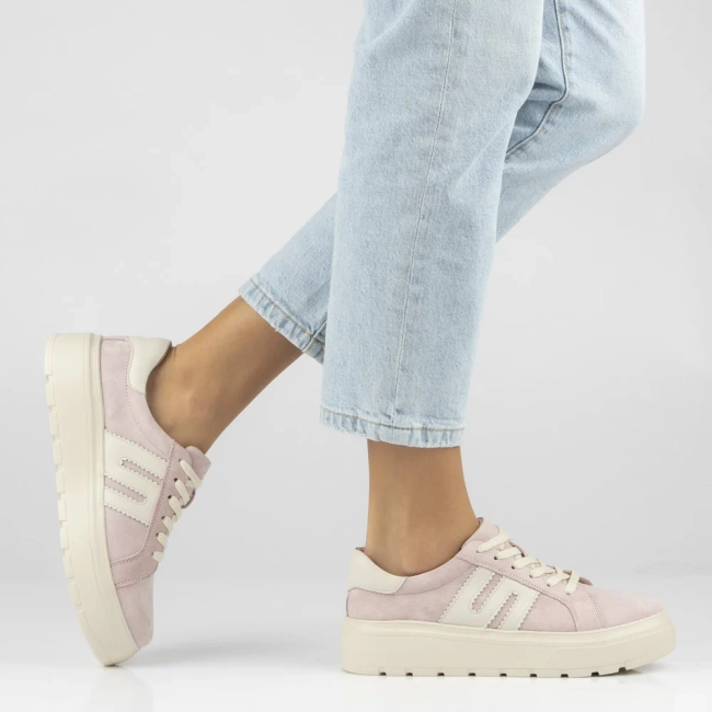 Leather sneakers Filippo DP7515/26 PI pink