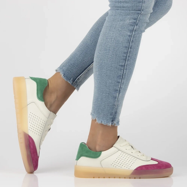 Leather sneakers Filippo DP6745/25 FH GE white pink