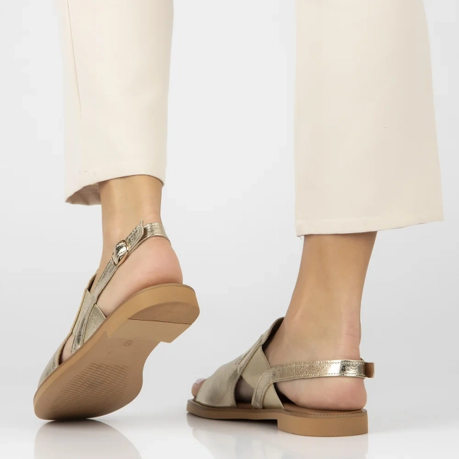 Leather sandals Filippo 40385 gold