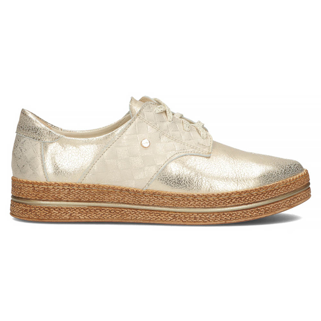 Leather shoes Filippo 10123 gold