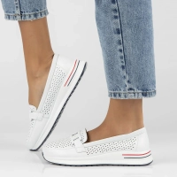 Leather shoes Filippo DP4400/25 WH white