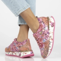 Skórzane sneakersy Laura Vita delphine 07 cerise różowe