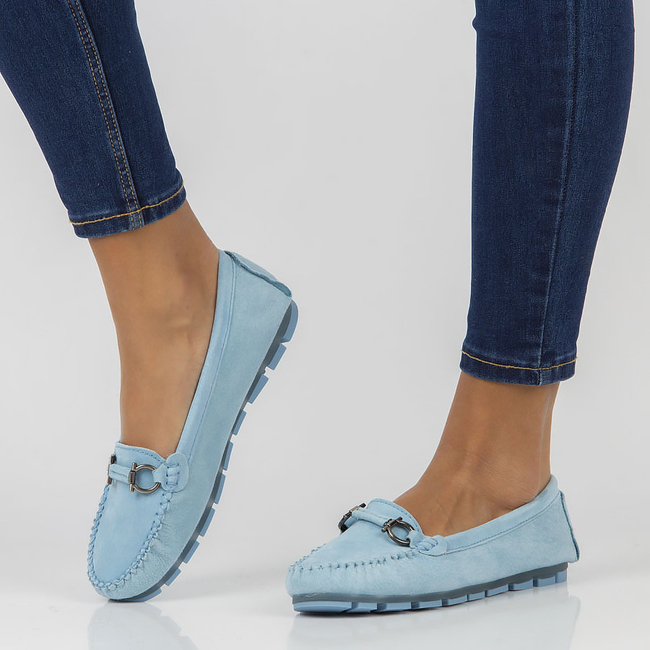 Leather loafers Filippo DP3613/22 BL blue