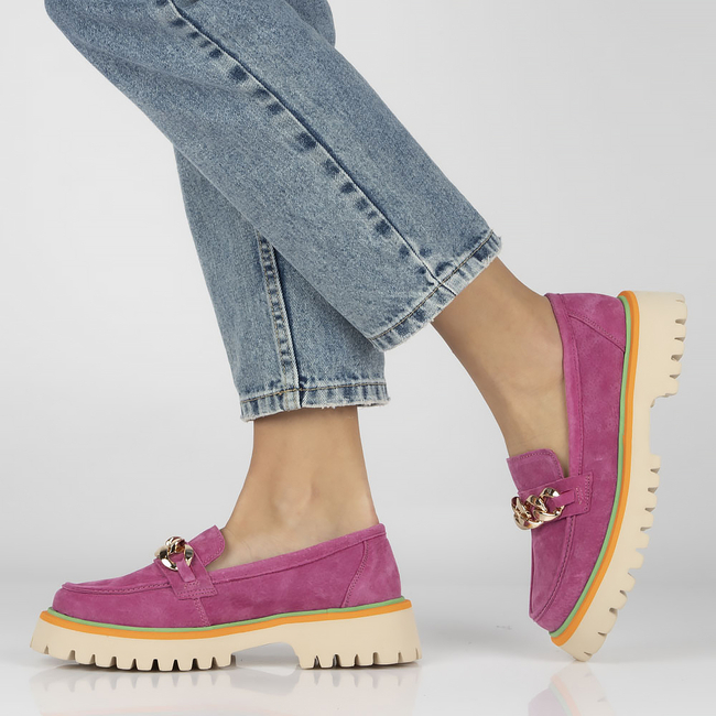 Leather shoes Filippo DP4589/23 FH pink