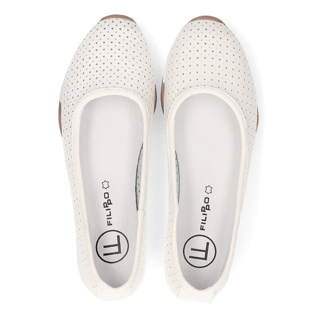 Leather shoes Filippo DP089/21 WH white