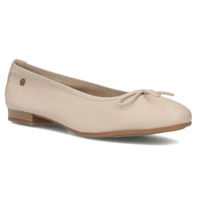 Leather ballerinas Maciejka P6800-04/00-0 beige