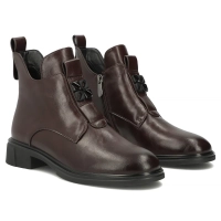 Skórzane botki Filippo DBT8135/26 D BR brązowe