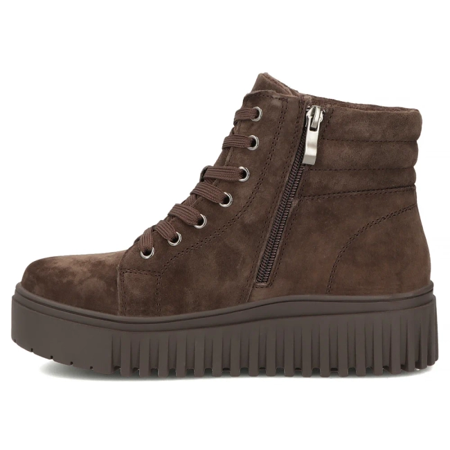 Leather platform ankle boots Filippo DBT8265/26 D BR brown