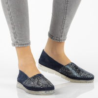 Leather shoes Filippo DP2147/21 NV navy blue