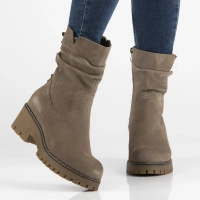 Skórzane botki Filippo DBT6402/24 TP taupe